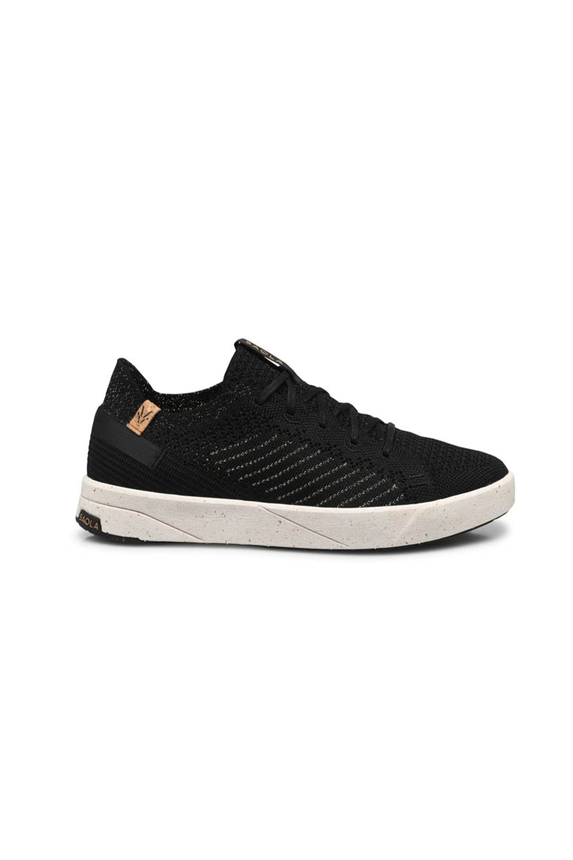 SAOLA Damen vegan Sneaker Damen Cannon Knit 3 Schwarz Gold