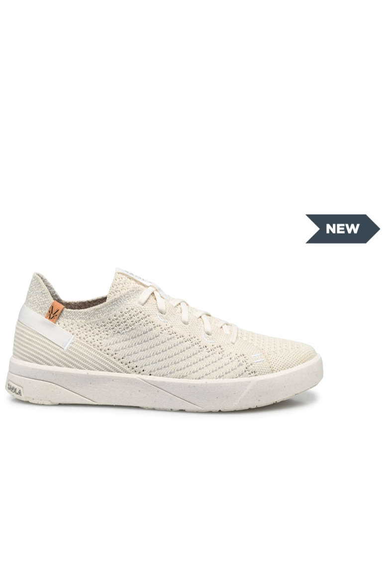 SAOLA Damen vegan Sneaker Damen Cannon Knit 3 WeiÃŸ Silber