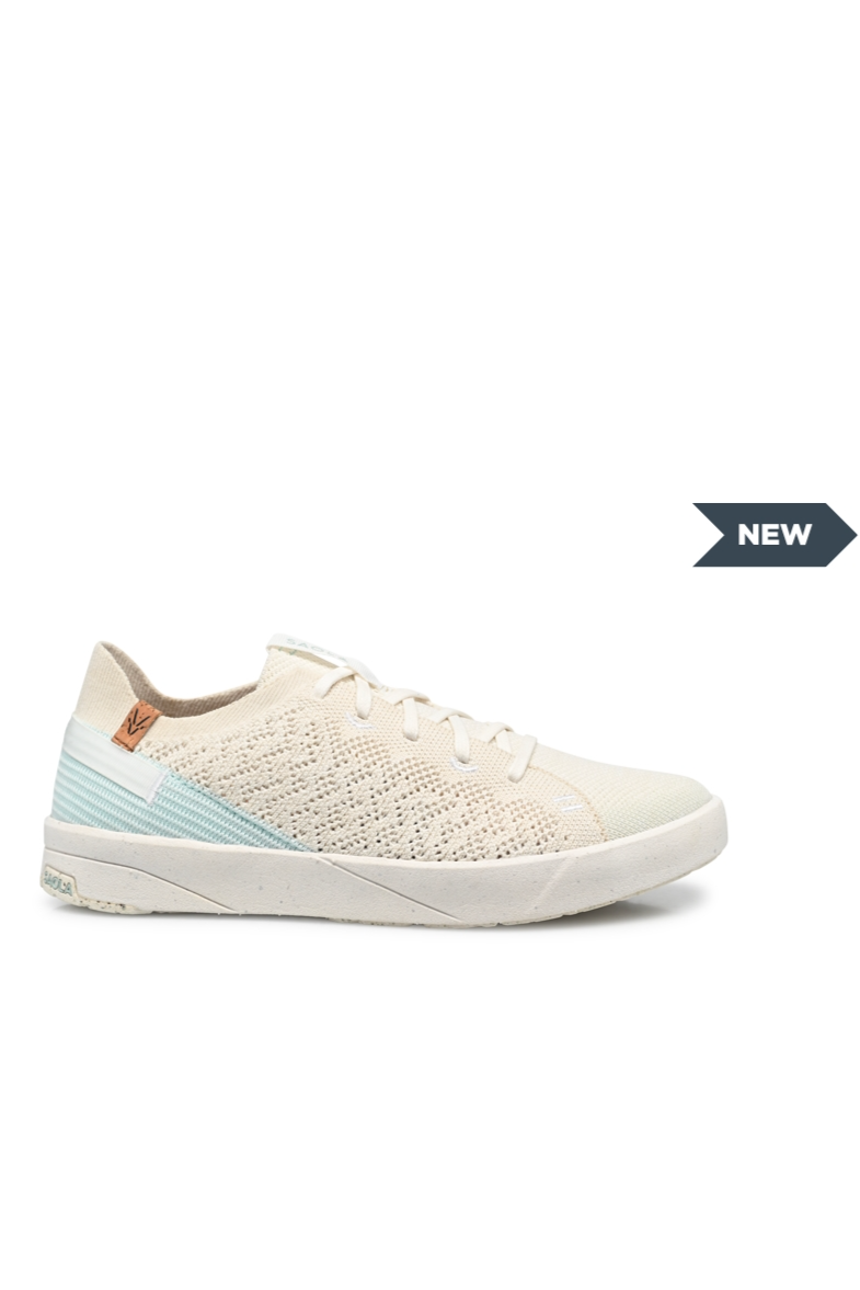 SAOLA Damen vegan Sneaker Damen Cannon Knit 3 WeiÃŸ Blassblau
