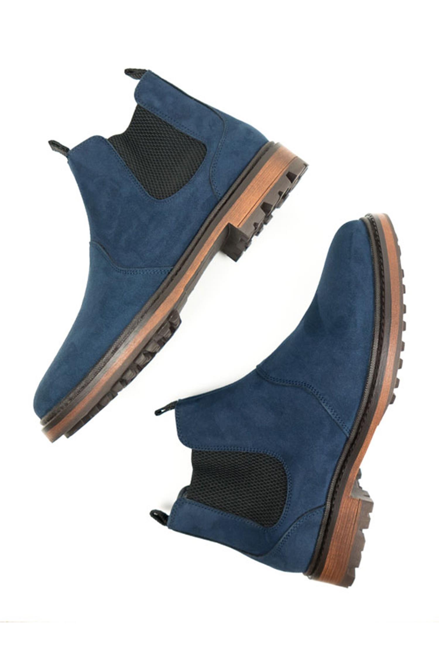 Will's Vegan Store Damen vegan Chelsea Boots Continental Dunkelblau