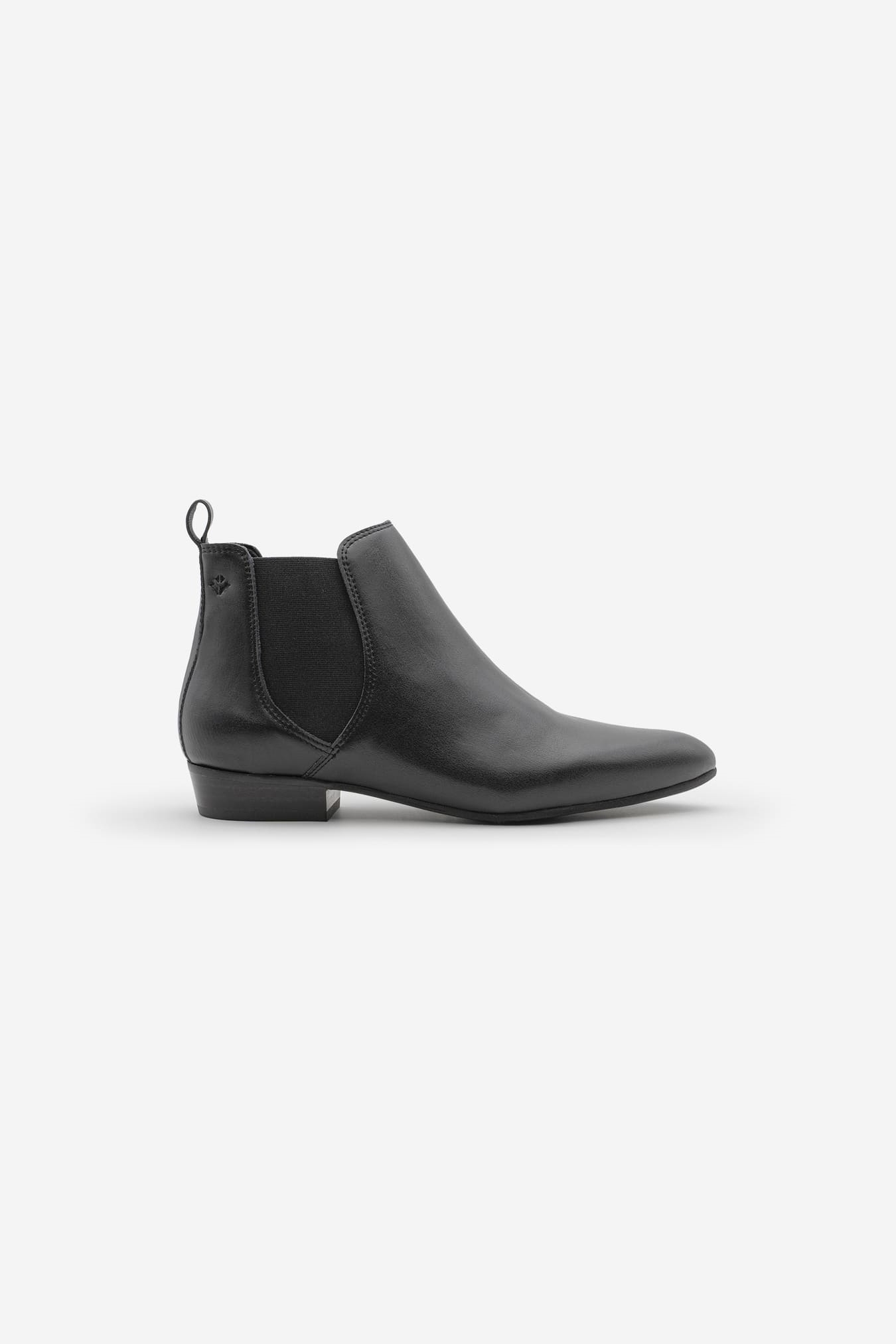 COG Damen vegan Stiefel Damen Chelsea Laika Schwarz