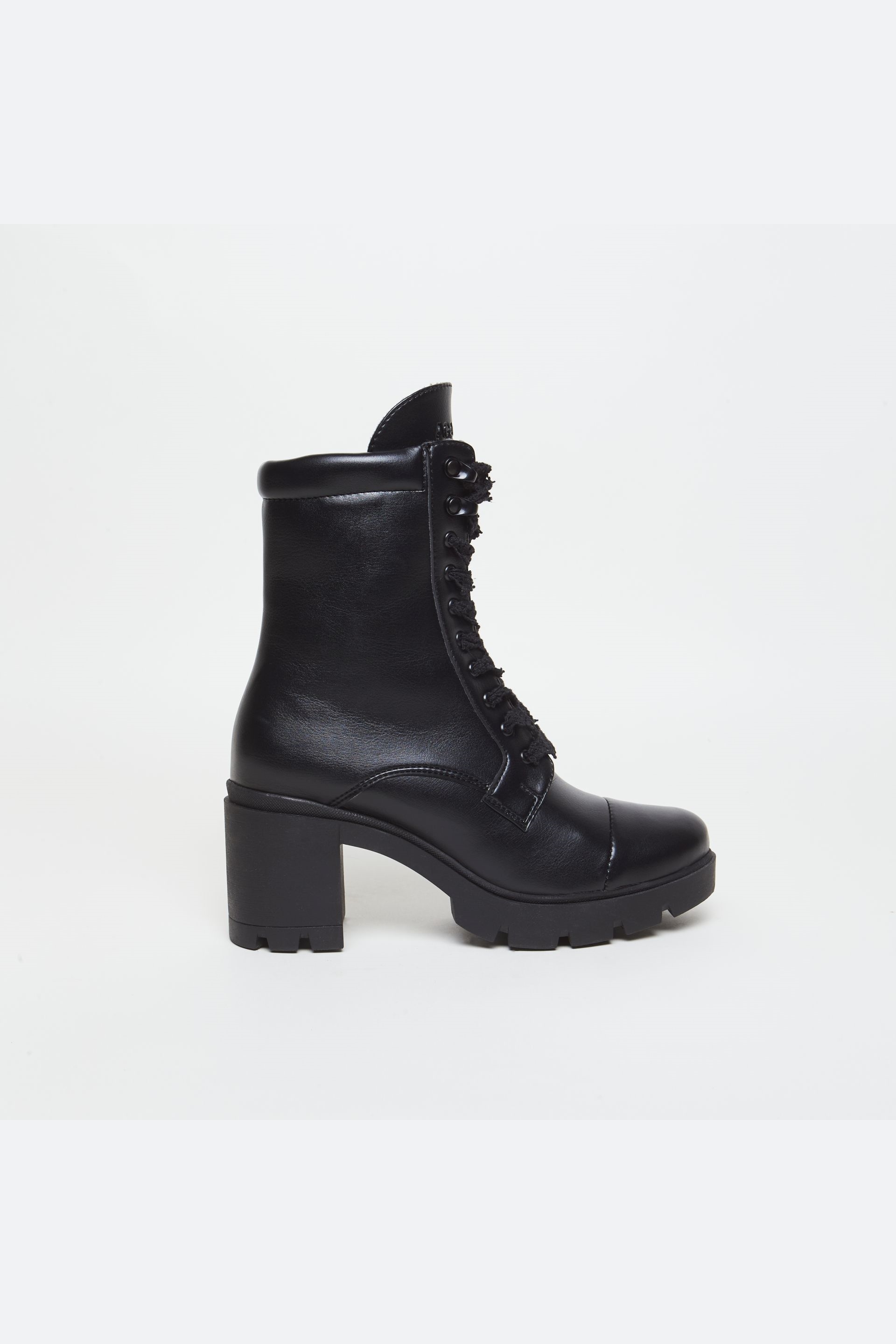 AGAZI Damen vegan Stiefel Aga Schwarz