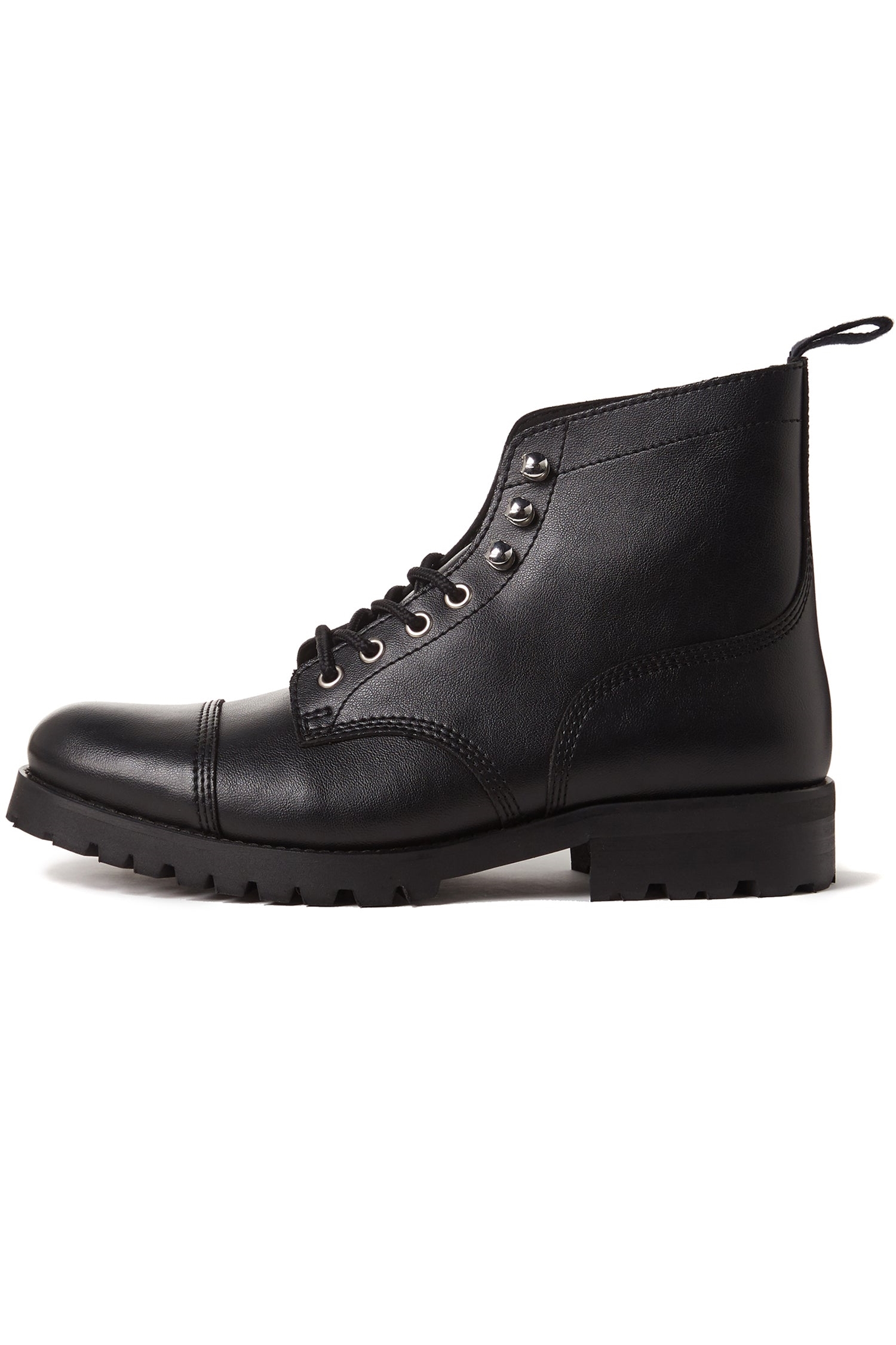 Will's Vegan Store Damen vegan Stiefel Wide Fit Schwarz
