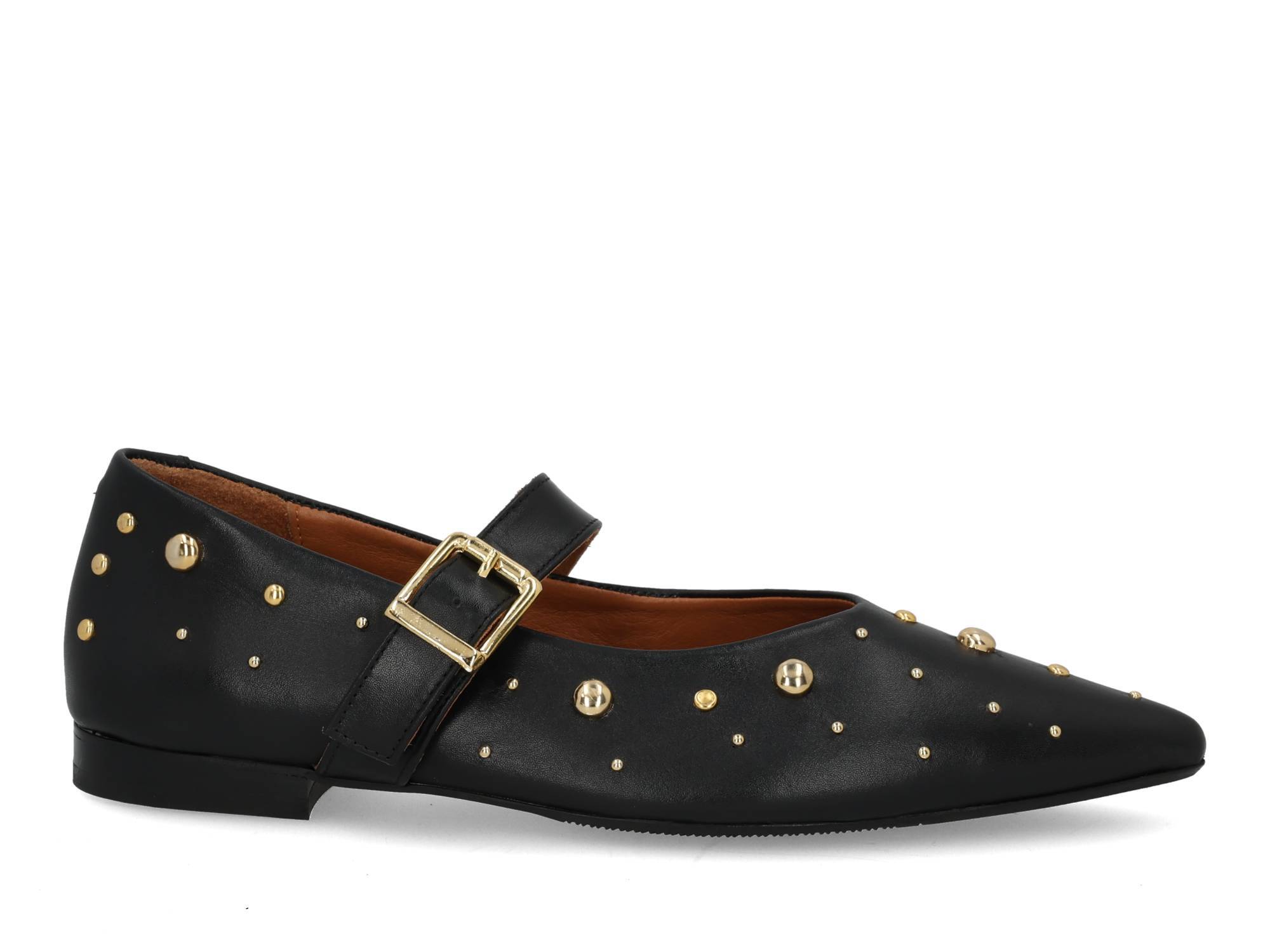 Babouche G-Celina-1 black Zwart 