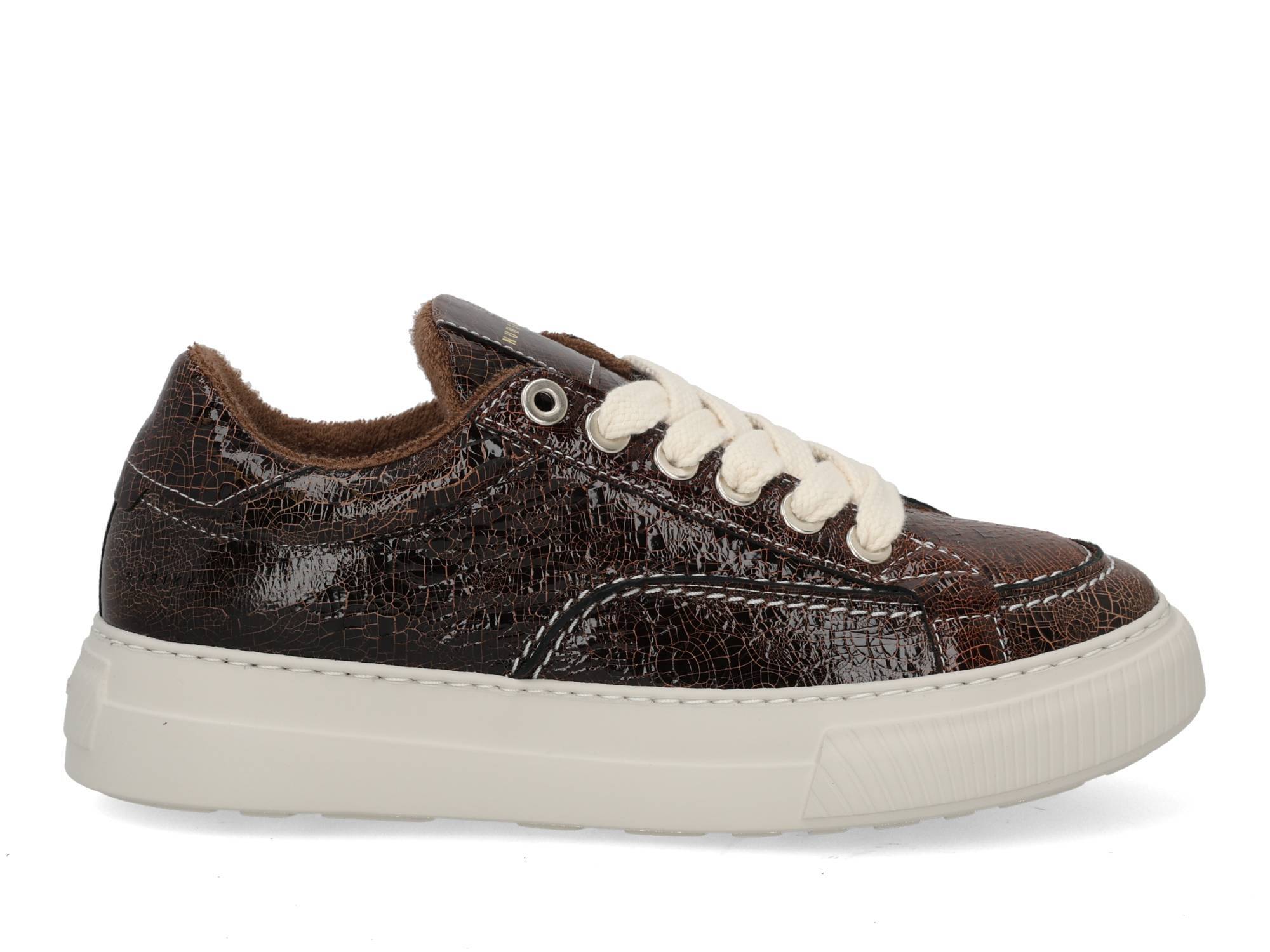 Nubikk Caldera Tora dk brown craquel Bruin 