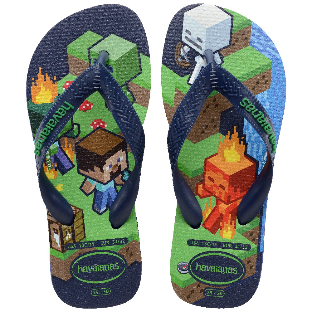 Havaianas Kids Minecraft navy blue multi blauw 