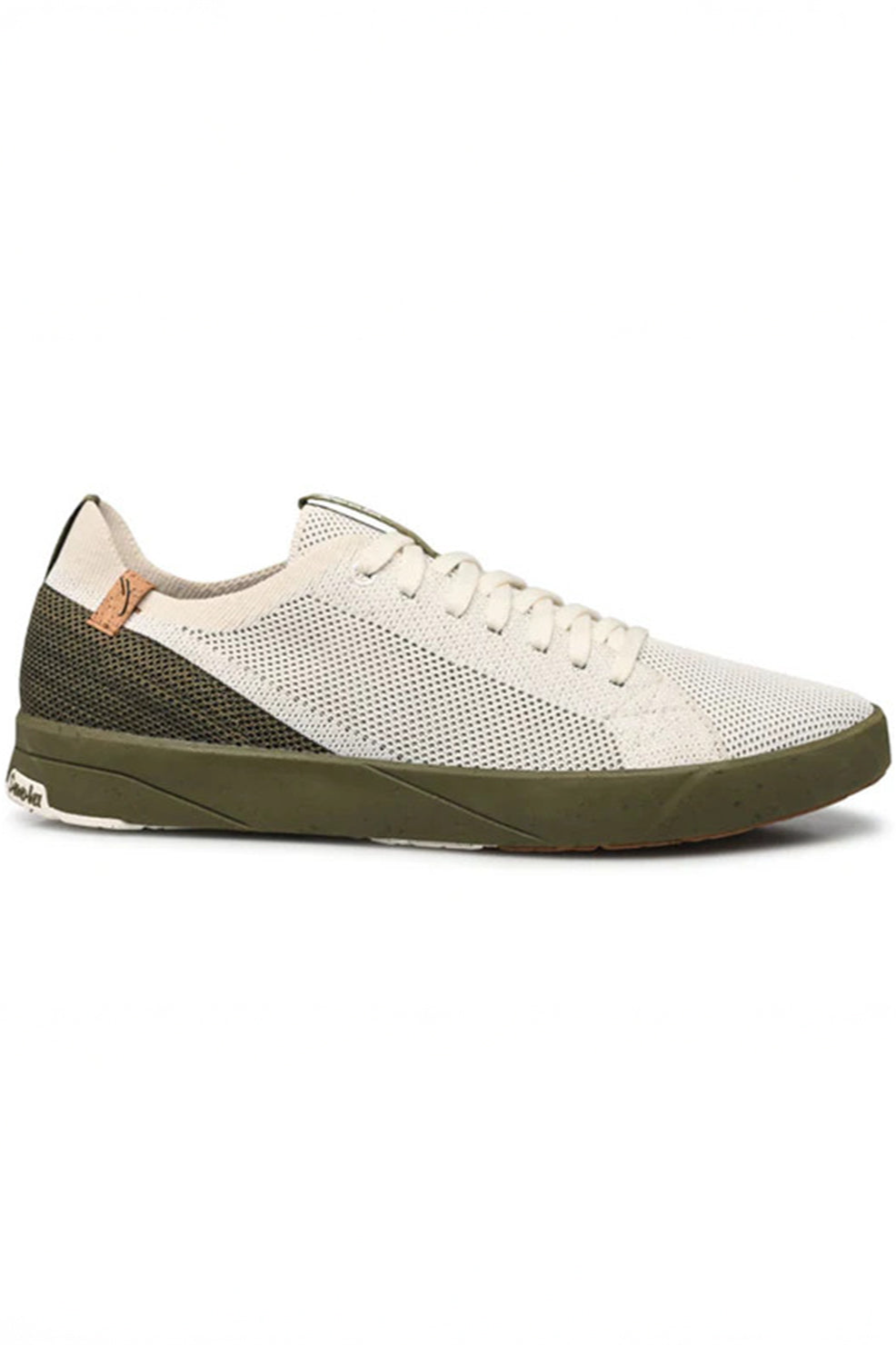 SAOLA Herren vegan Sneaker Cannon Knit 2.0 WeiÃŸ/Burnt Olive