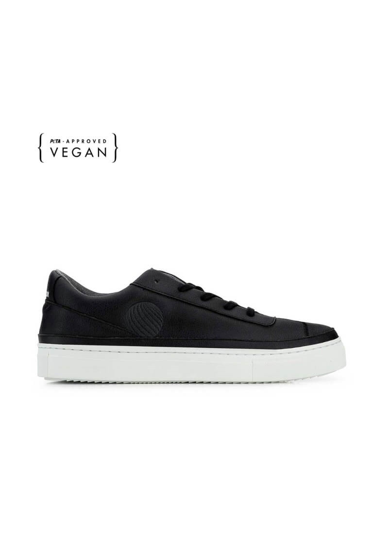 Komrads Herren vegan Sneaker Apl Low Mono Schwarz