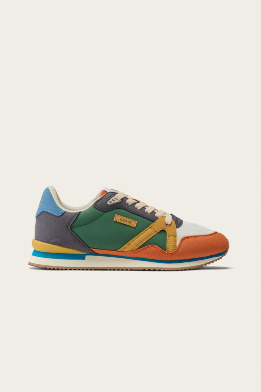 Odaje Herren vegan Sneaker Andre Terrakotta/Elfenbein/Senf