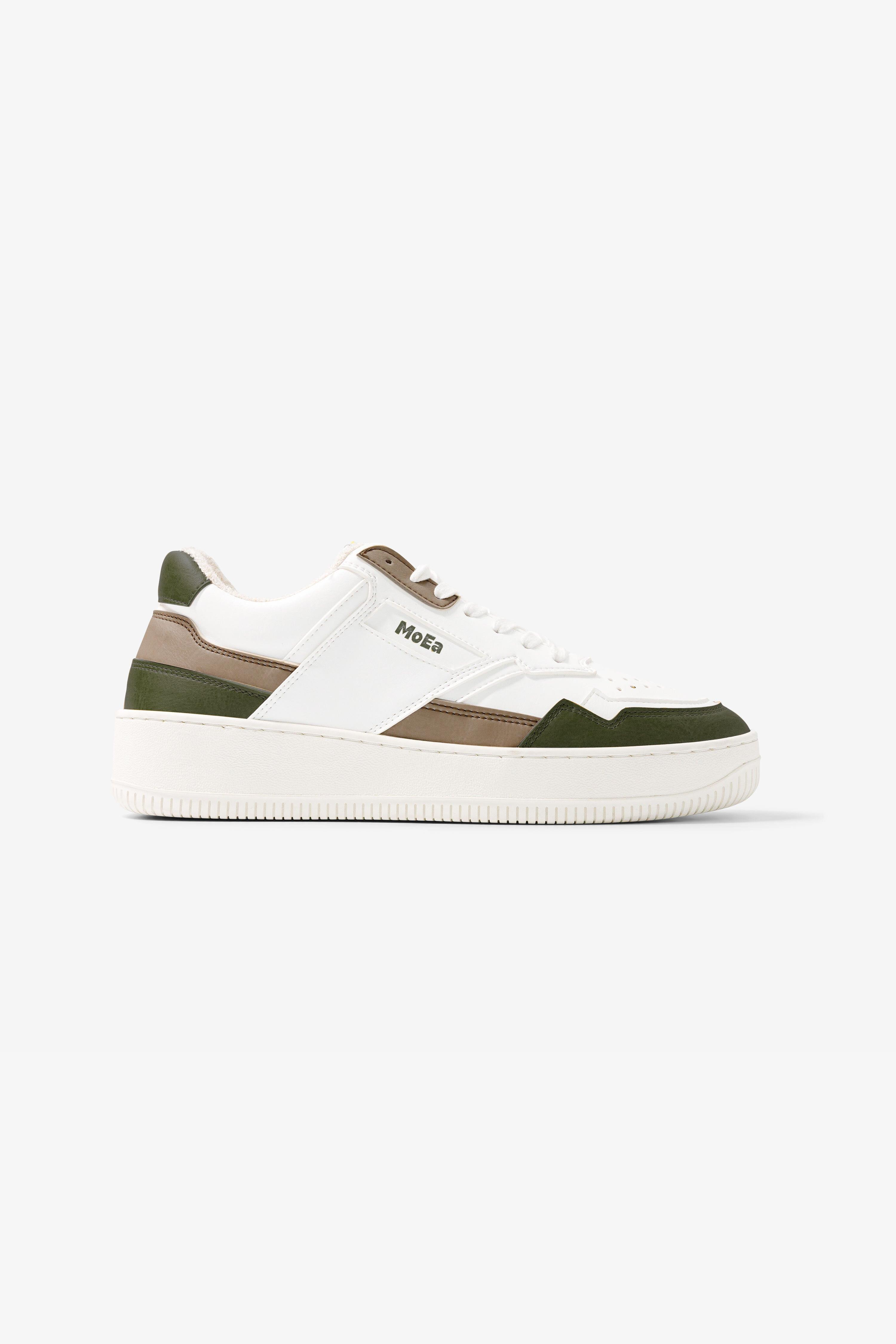 MoEa Herren vegan Sneaker Gen1 Braun GrÃ¼n WeiÃŸ