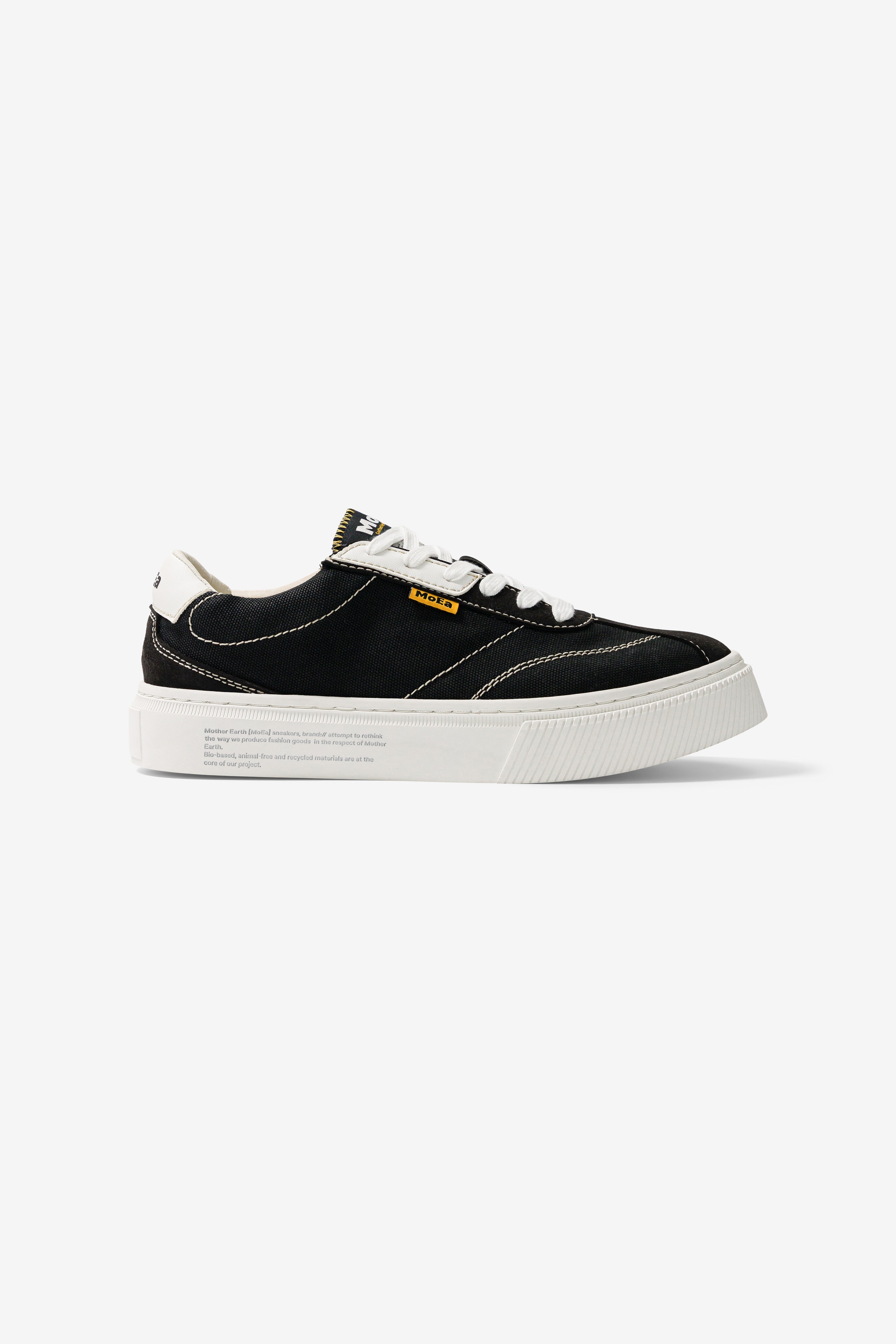 MoEa Herren vegan Sneaker Gen4 Banane Schwarz & WeiÃŸ