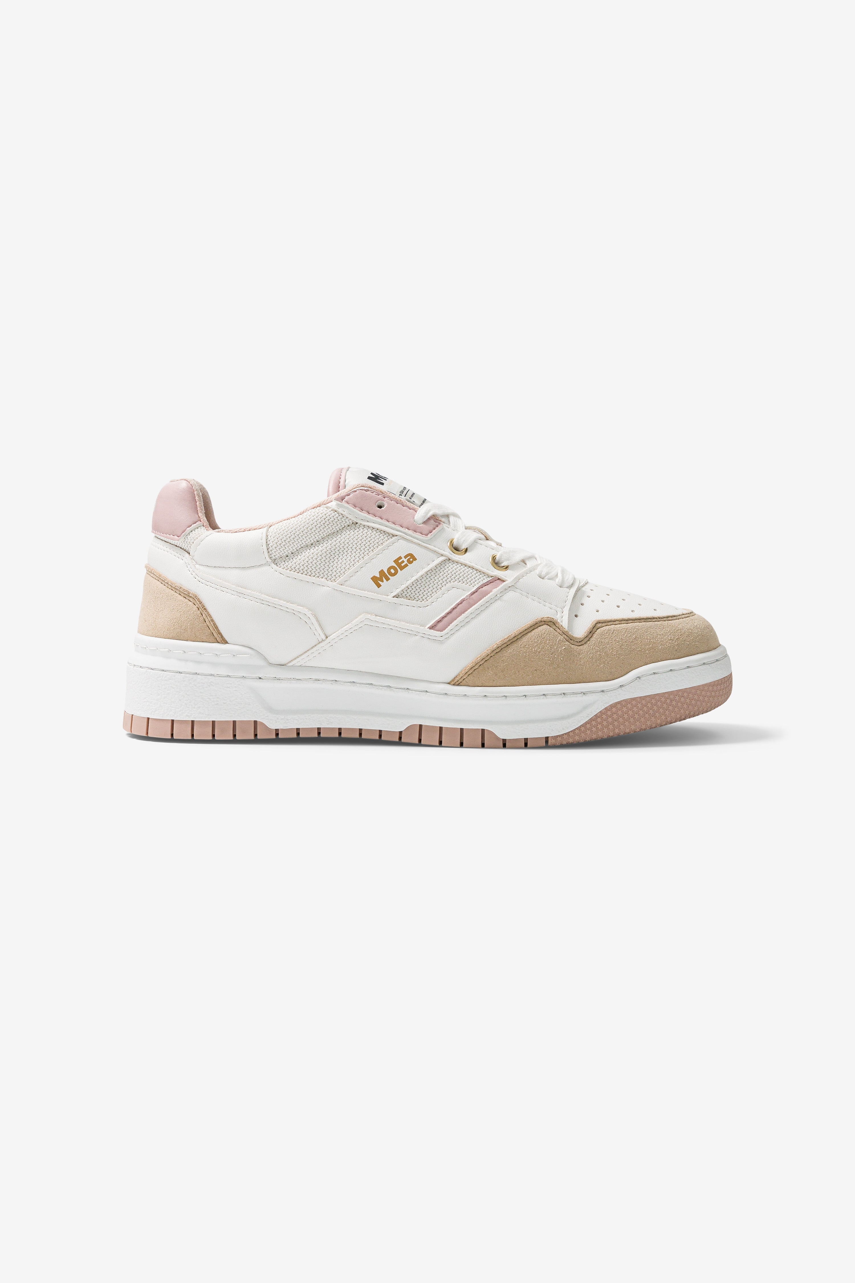 MoEa Herren vegan Sneaker Gen2 Mais WeiÃŸ & Rosa