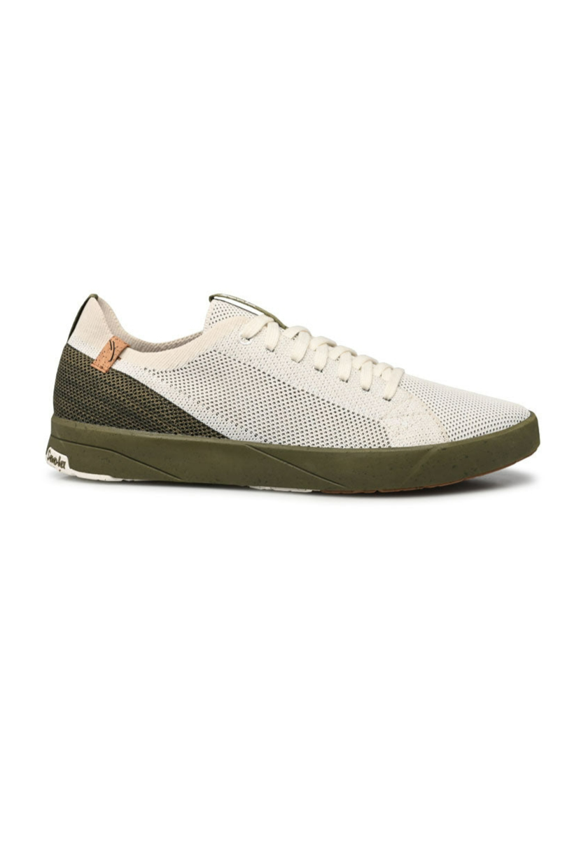 SAOLA Herren vegan Sneaker Herren Cannon Knit 2.0 WeiÃŸ / Burnt Olive