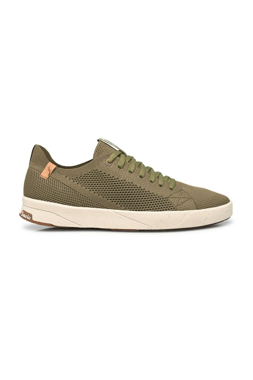 SAOLA Herren vegan Sneaker Herren Cannon Knit 2.0 Burnt Olive