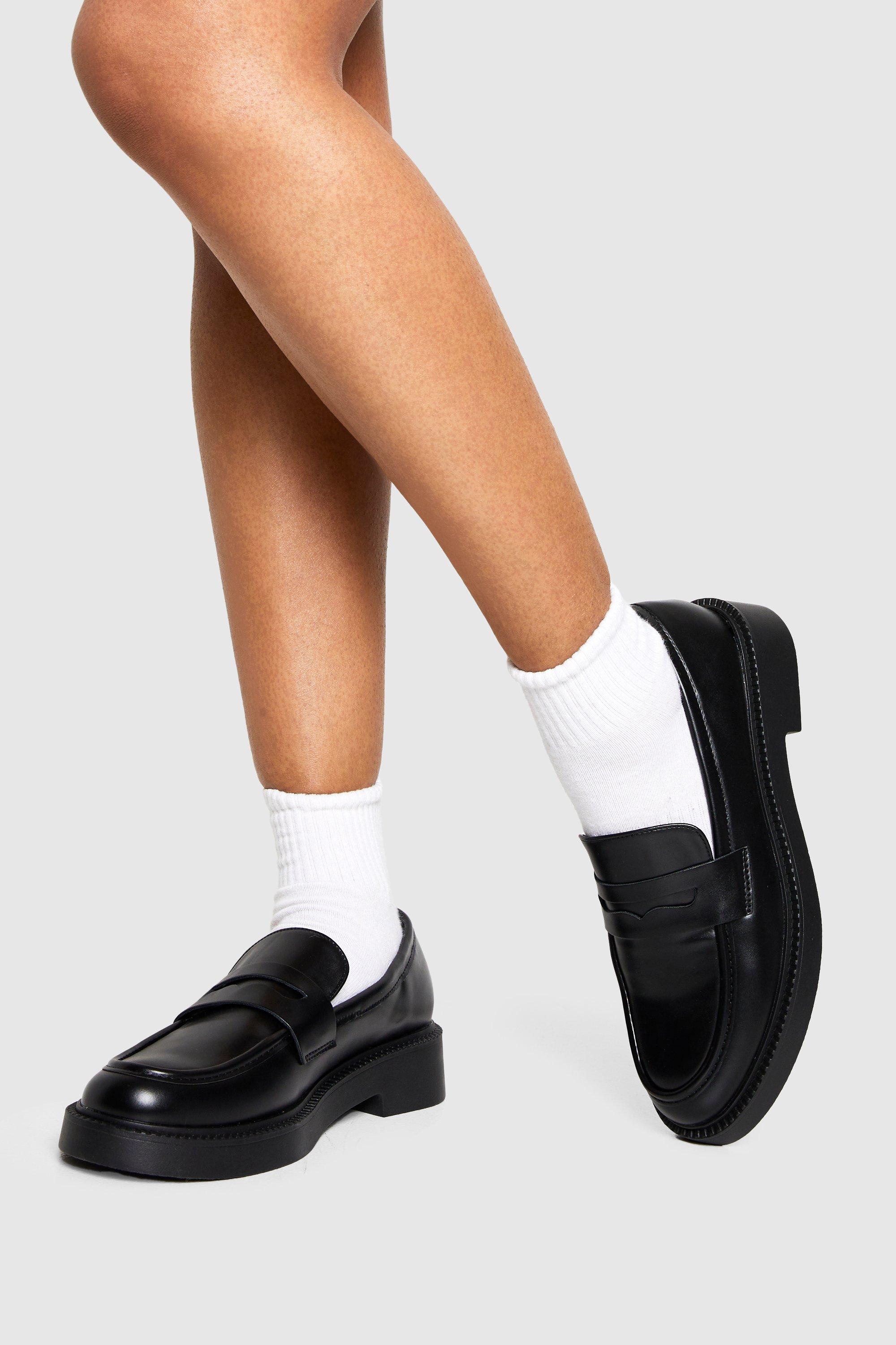 Boohoo Nepleren Loafers, Black