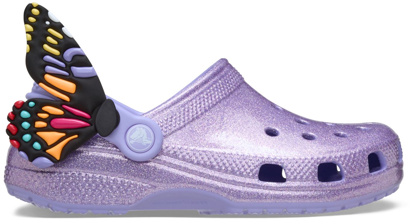 Crocs Clogs Classic IAM Butter Fly , sandaal, huisschoen met glitters