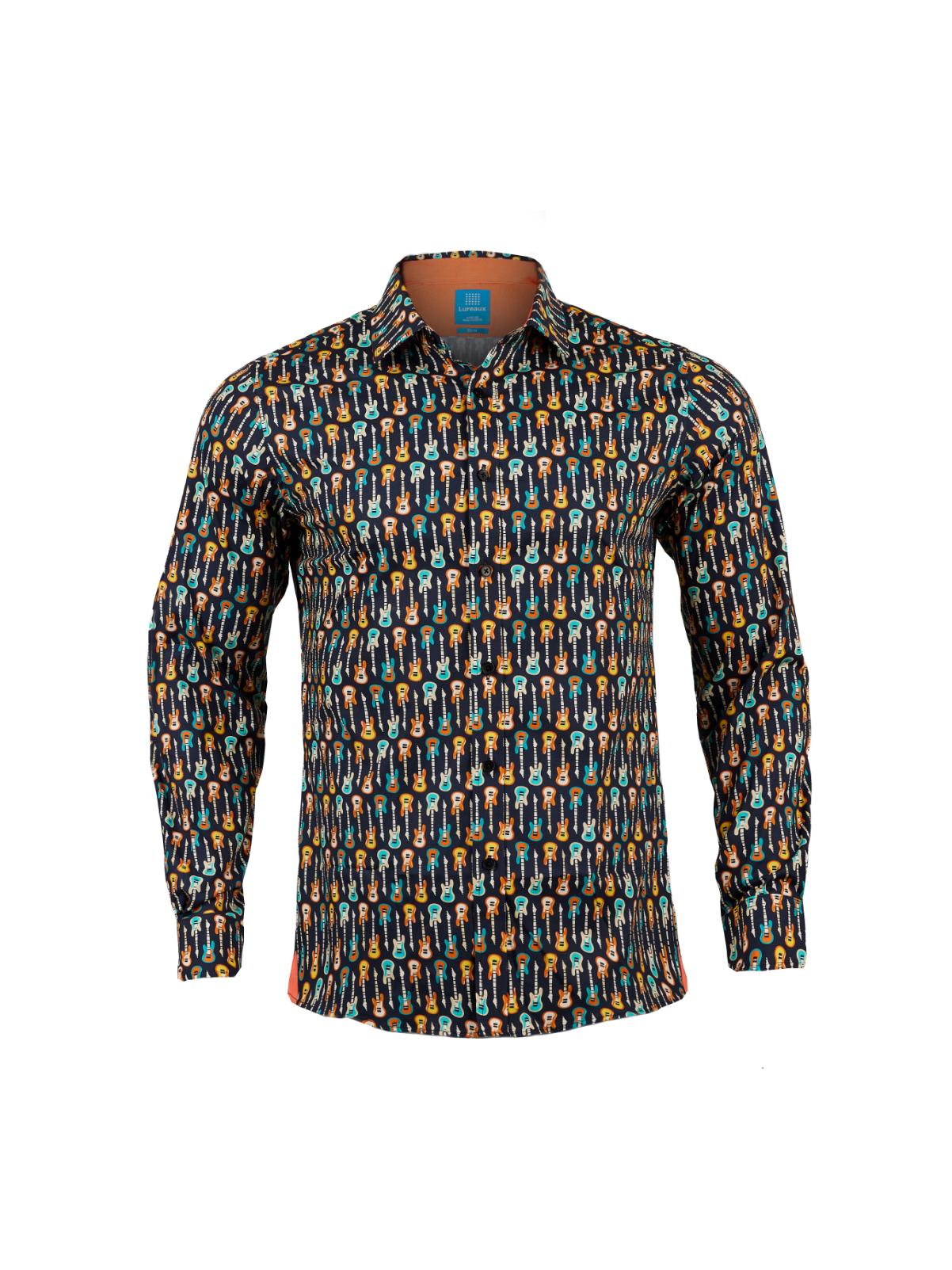 Lureaux Guitar Groove Overhemd L  - Handgemaakte Nette Schoenen Voor Heren