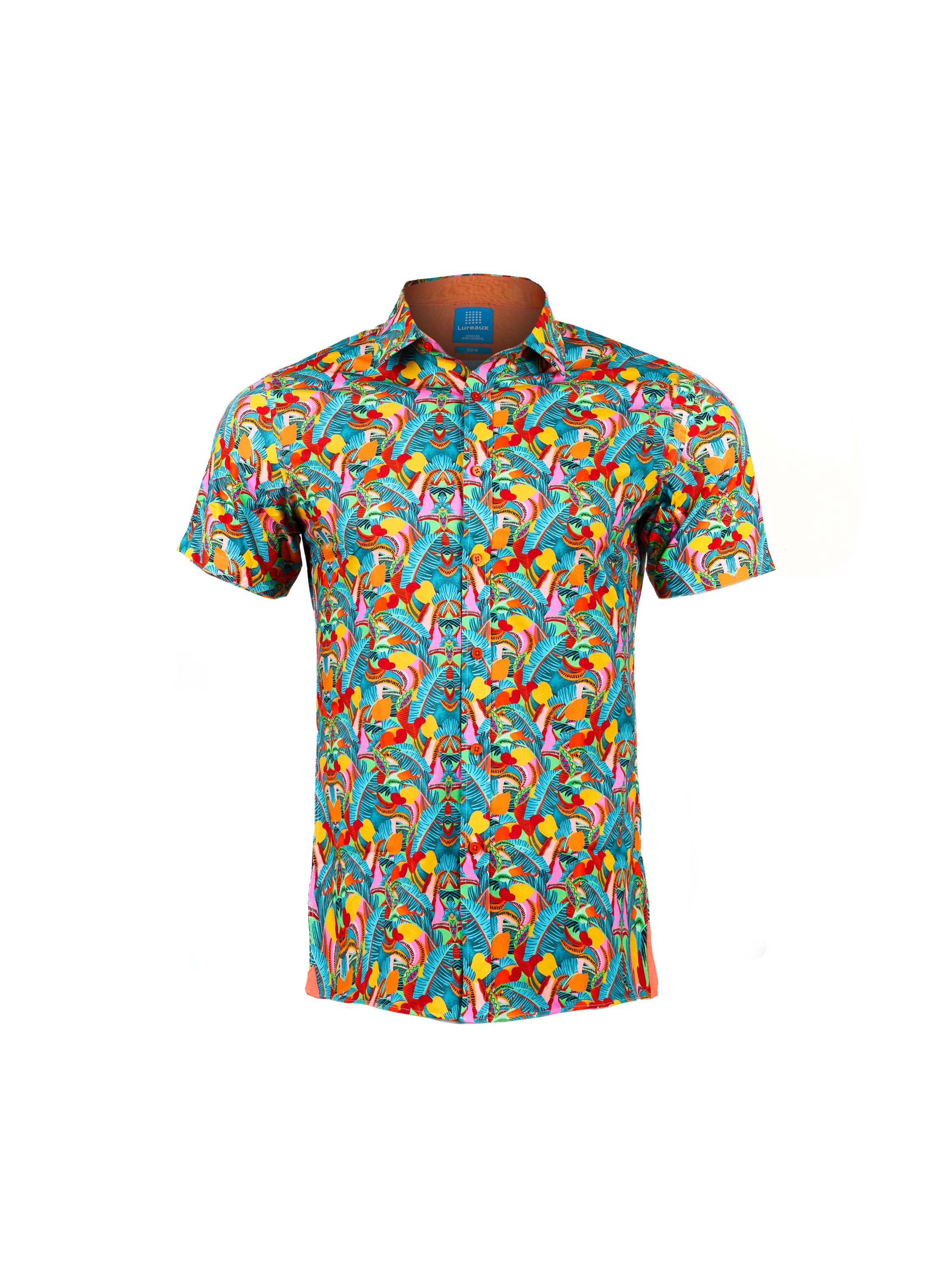 Lureaux Havana Breeze Short Sleeve Overhemd L  - Handgemaakte Nette Schoenen Voor Heren