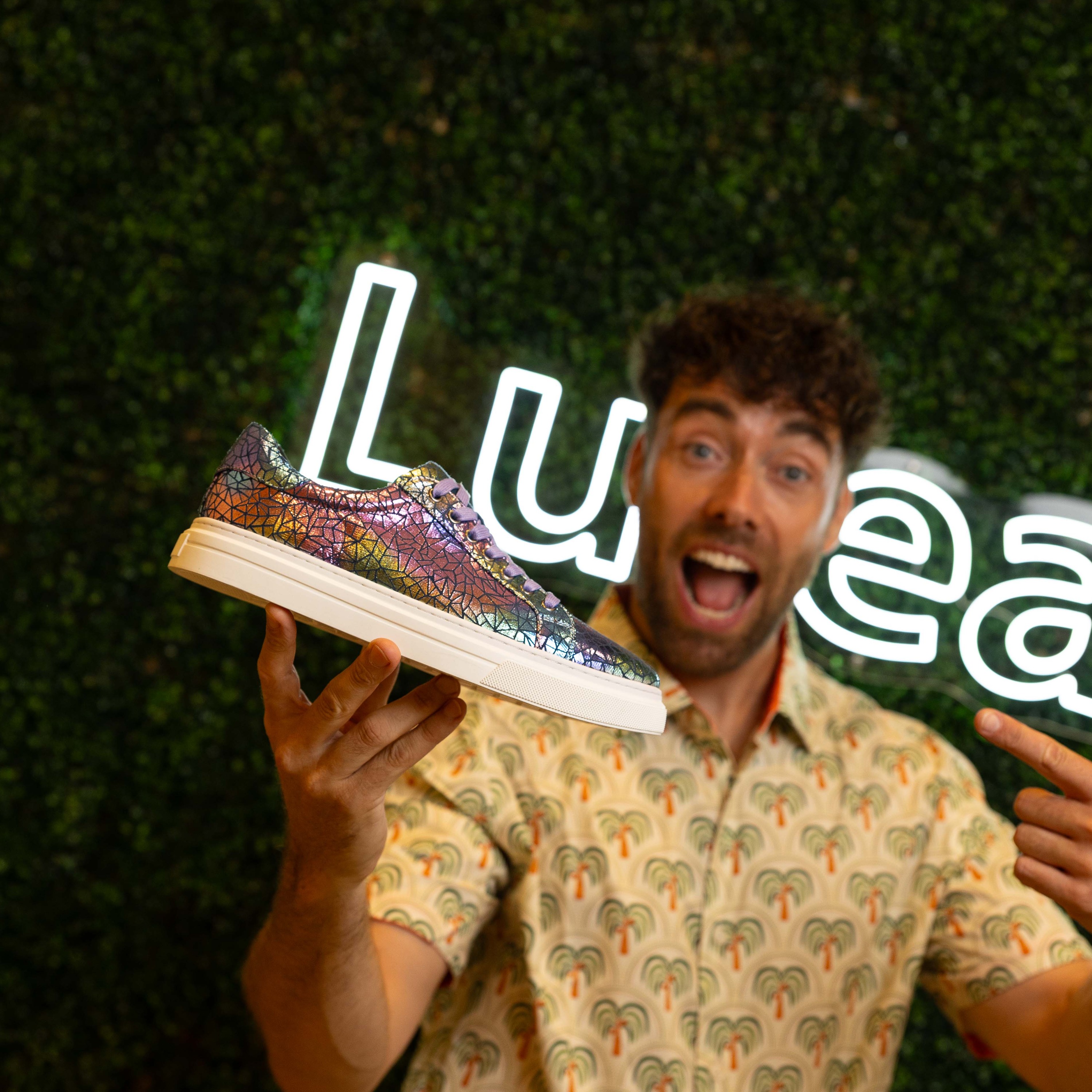 Lureaux Confident Glimmer Sneakers  - Handgemaakte Nette Schoenen Voor Heren
