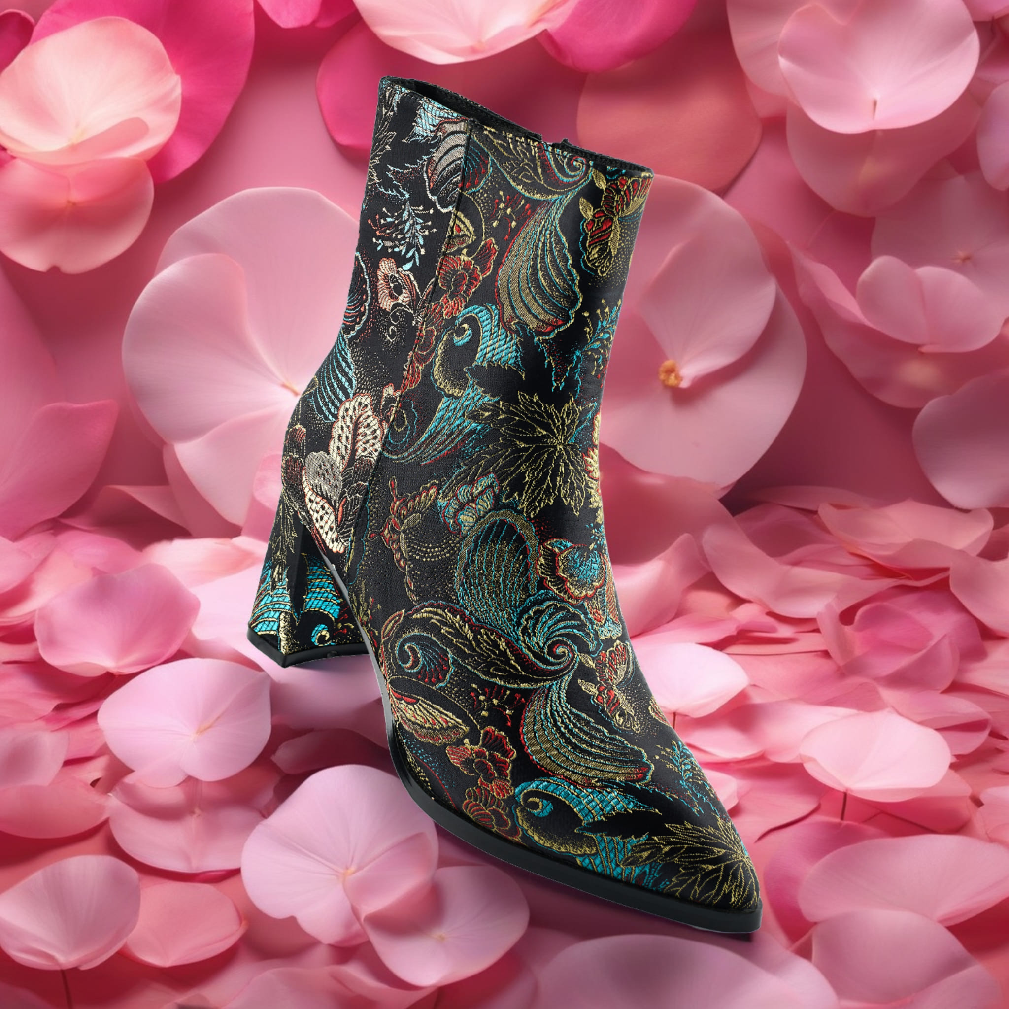 Lureaux Shiny Shadow Boot  - Handgemaakte Nette Schoenen Voor Heren