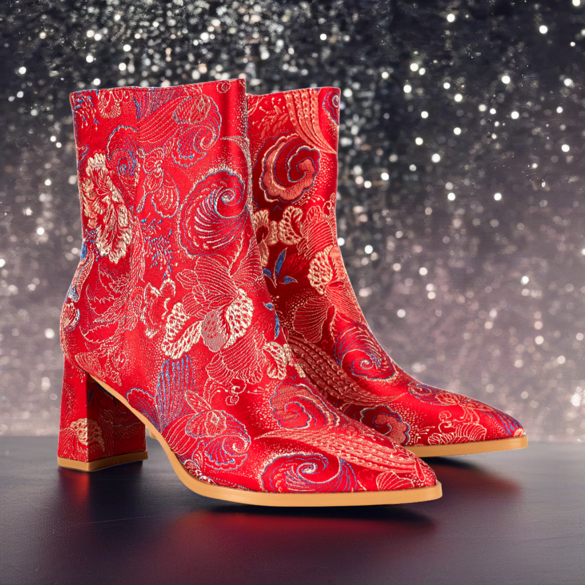 Lureaux Red Shadow Boot  - Handgemaakte Nette Schoenen Voor Heren