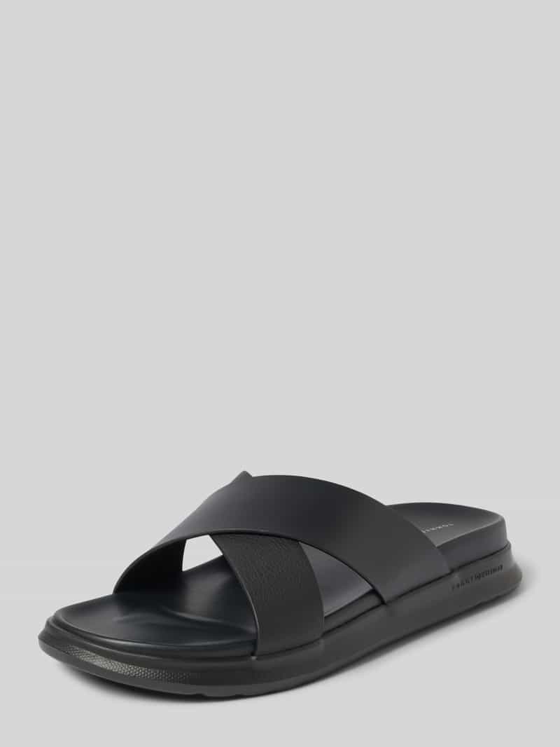 Tommy Hilfiger Slippers D DENSITY HILFIGER LTH CC SAND , zomerschoen, instapschoen, flats in smalle vorm