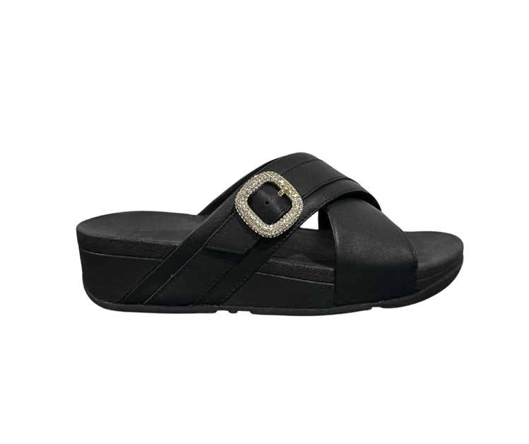 FitFlop Lulu crystal buckle