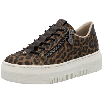 Rieker Plateausneakers Sneaker, slip-on sneaker, slipper met schachtvoering