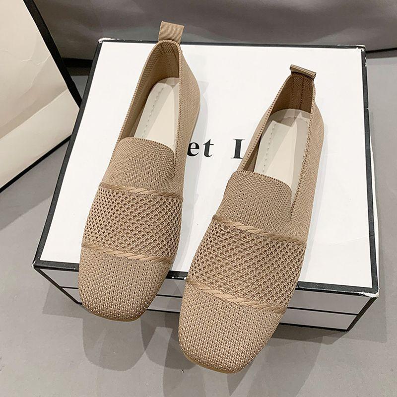 Umsif Mesh ademende dames casual schoenen platte zool lichtgewicht dames wandelschoenen 41