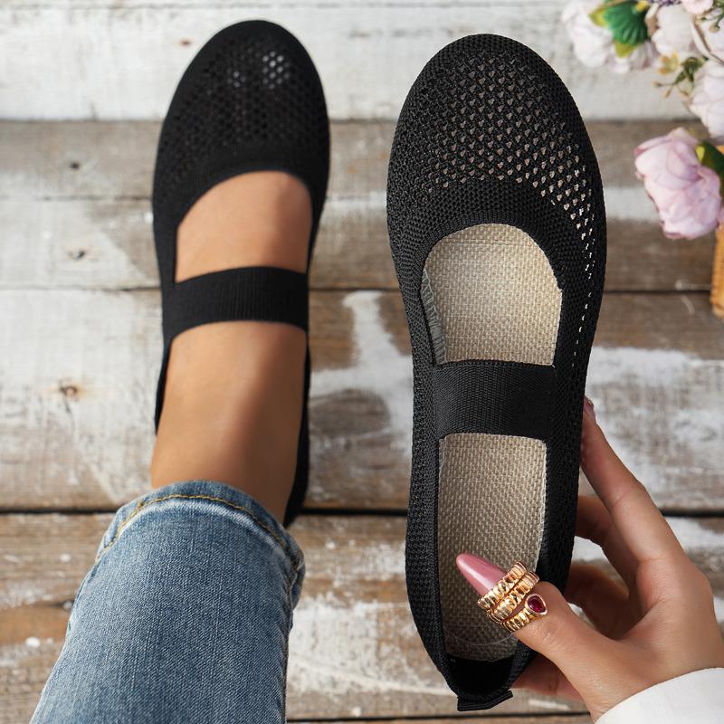 Yoxier Dames Flats Schoenen Slip on Opvouwbare Loafers voor Dames Vierkante Neus Enkele Schoenen Uitgeholde Mode Mom Casual Schoenen voor Dames 43 Chocola