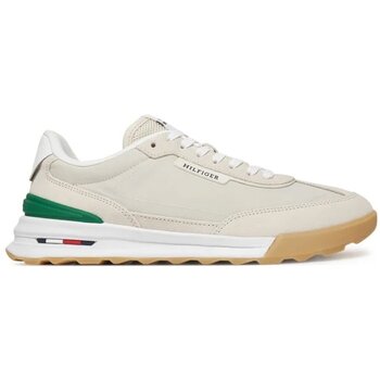 Tommy Hilfiger Sneakers RETRO RUNNER SEASONAL , vrijetijdsschoen, lage schoen, veterschoen, contrastafwerking aan de hak