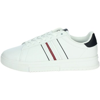 Tommy Hilfiger Sneakers MODERN CUPSOLE STRIPES LTH , vrijetijdsschoen, lage schoen, veterschoen met zijstrepen