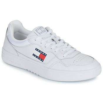TOMMY JEANS Sneakers (NEW) TJM CUPSOLE LEATHER ESS , vrijetijdsschoen, lage schoen, veterschoen in basket-look