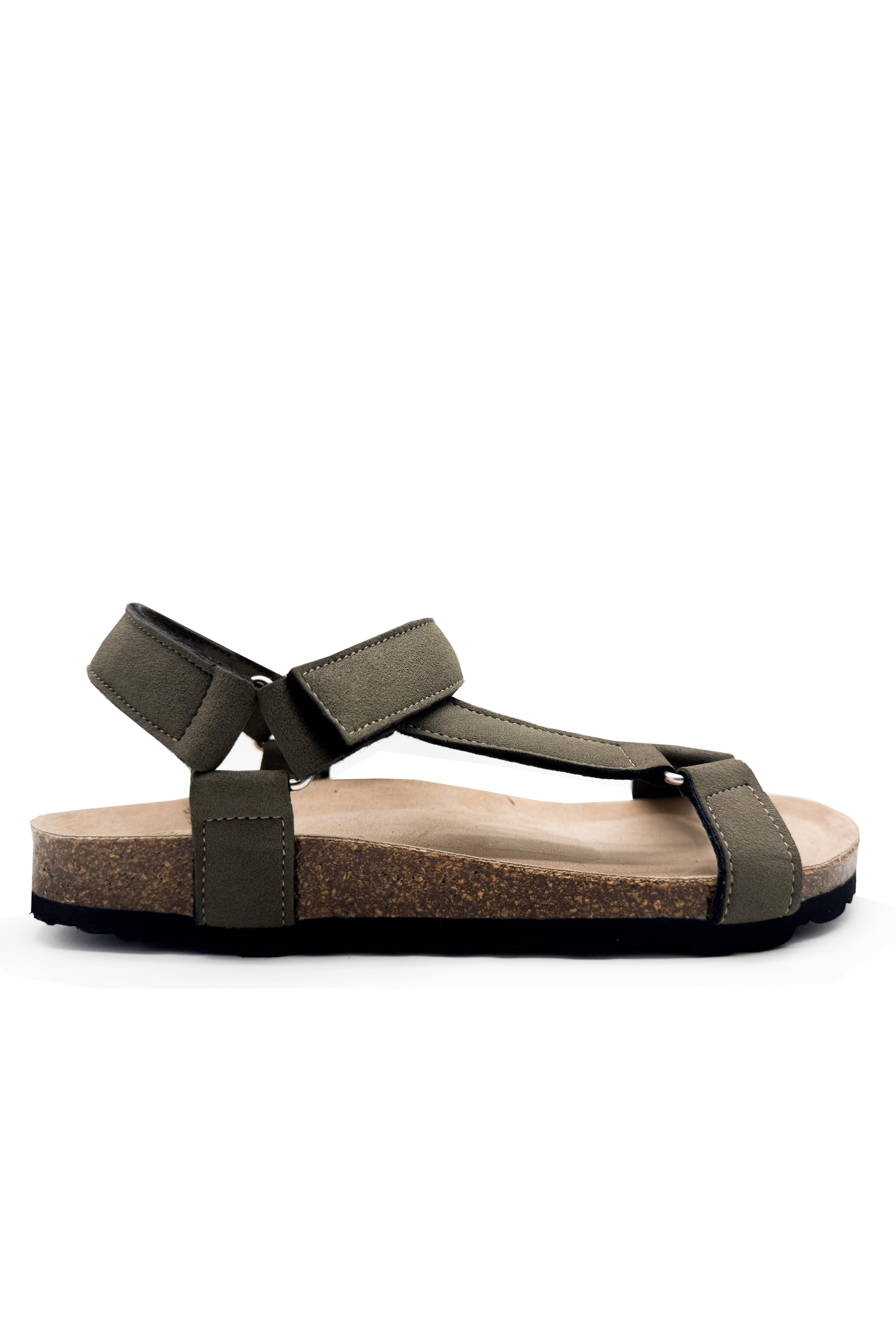 Thies Damen vegan Sandalen Eco Bio Trek Kaki