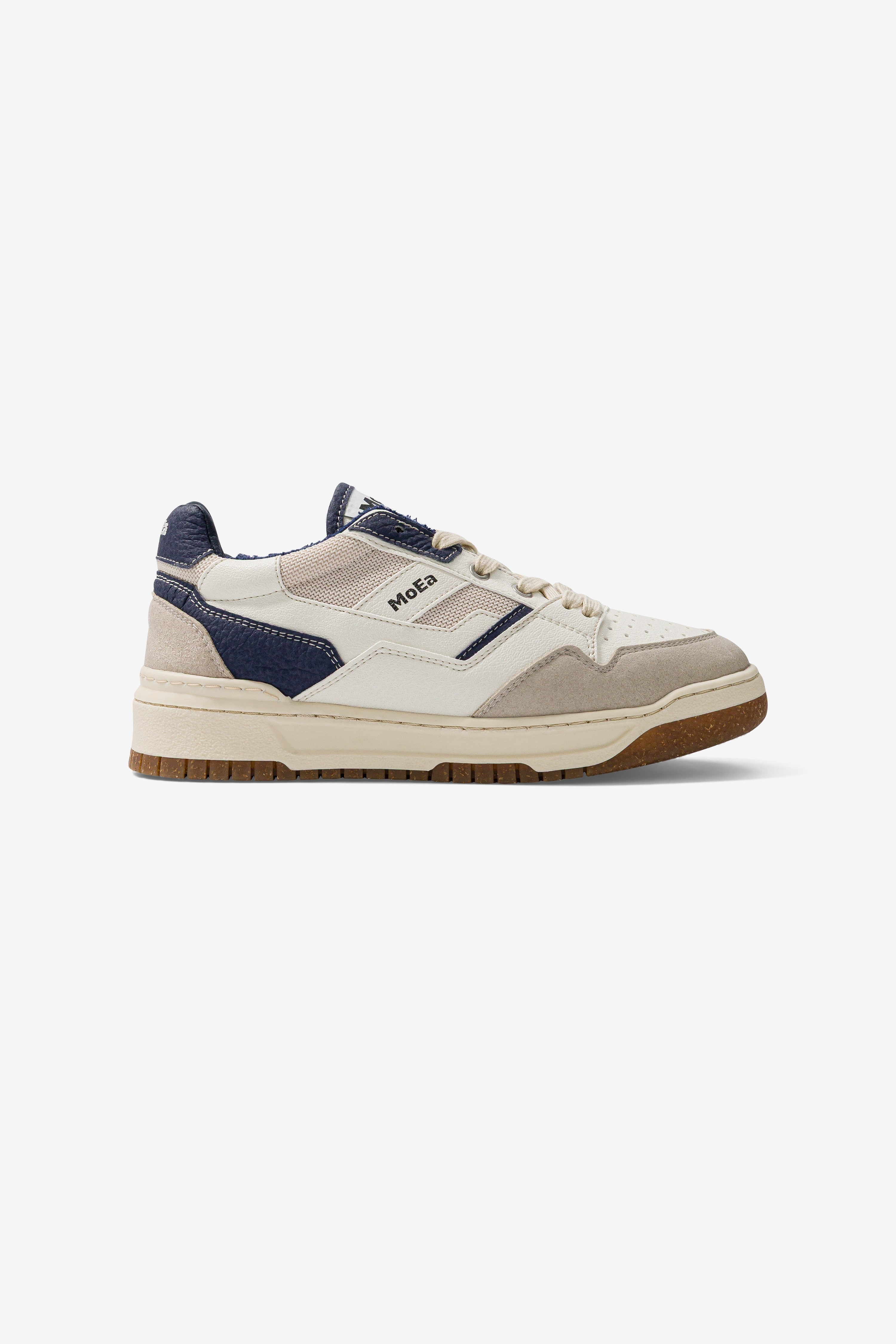 MoEa Herren vegan Sneaker Gen2 Mushroom WeiÃŸ & Blau