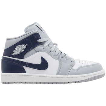 Nike Sneakers  Jordan 1 Mid Wolf Grey Midnight Navy