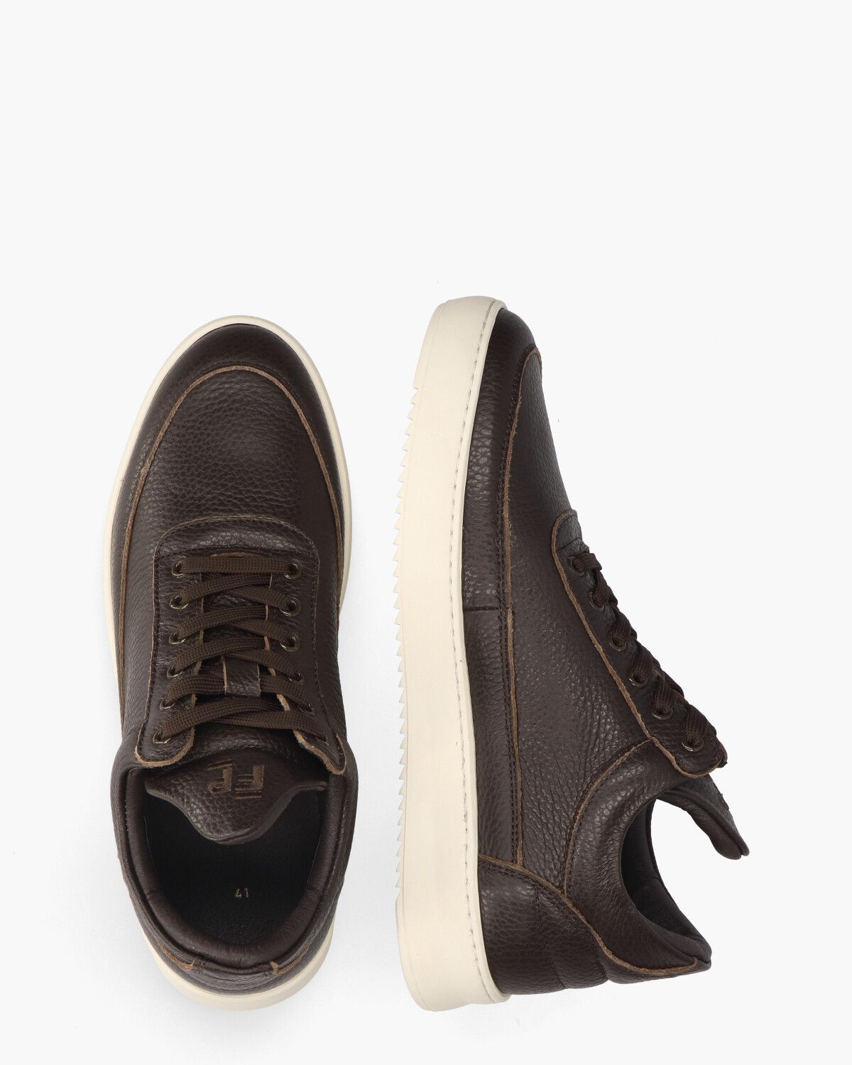 Filling Pieces Low Top Grain Donkerbruin