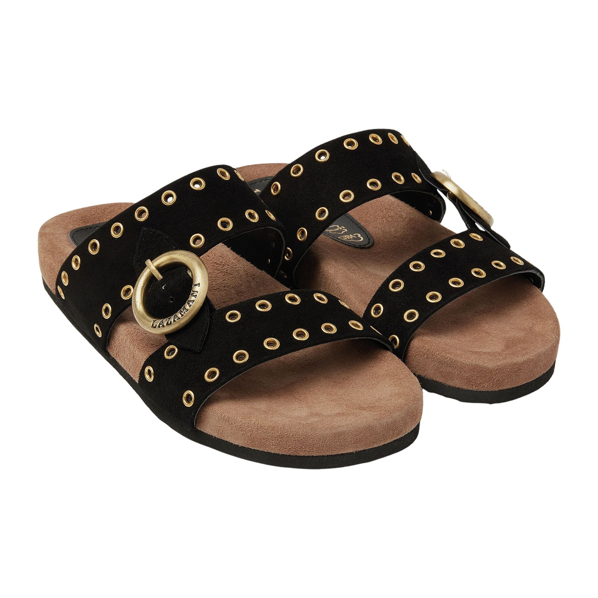 Lazamani Two Straps One Buckle Slippers Dames