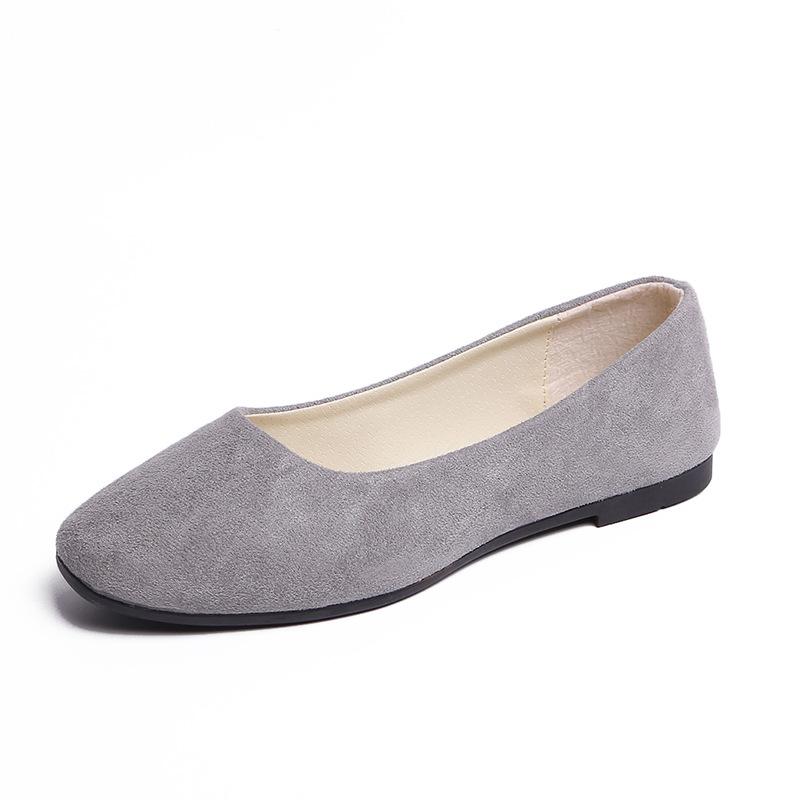 Ayseguney Footwear Dames Meisjes Solid Plus Size Slip On Flat Ondiep Comfort Casual Enkele Schoenen 19 Kleur 38