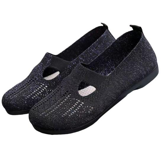 Shoesmith 1 paar lage bootschoenen, uitgehold, wasbaar, ademend, mesh wandelschoenen 40 zwart
