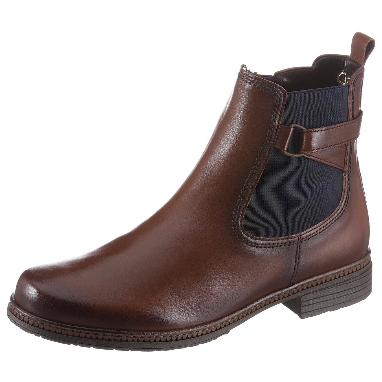 Gabor Chelsea-boots blokhak, enkellaarsje, businessmode met stretch inzet