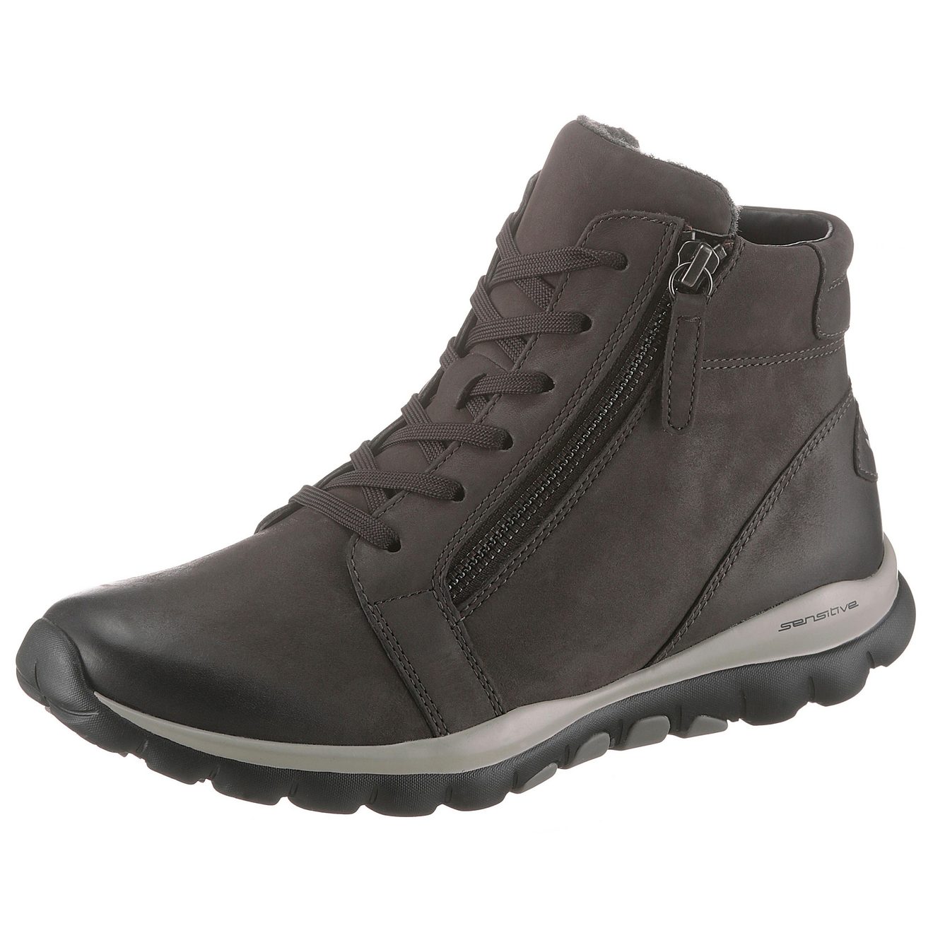 Gabor Rollingsoft Hoge veterschoenen met geprofileerde rubberzool