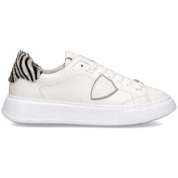 Philippe Model Sneakers  BTLD VA04 - TEMPLE-VEAU ANIMALIER BLANC ZEBRA