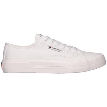 TOMMY JEANS Sneakers TJM LACE UP CANVAS COLOR , vrijetijdsschoen, lage schoen, veterschoen met logo-patch op de tong