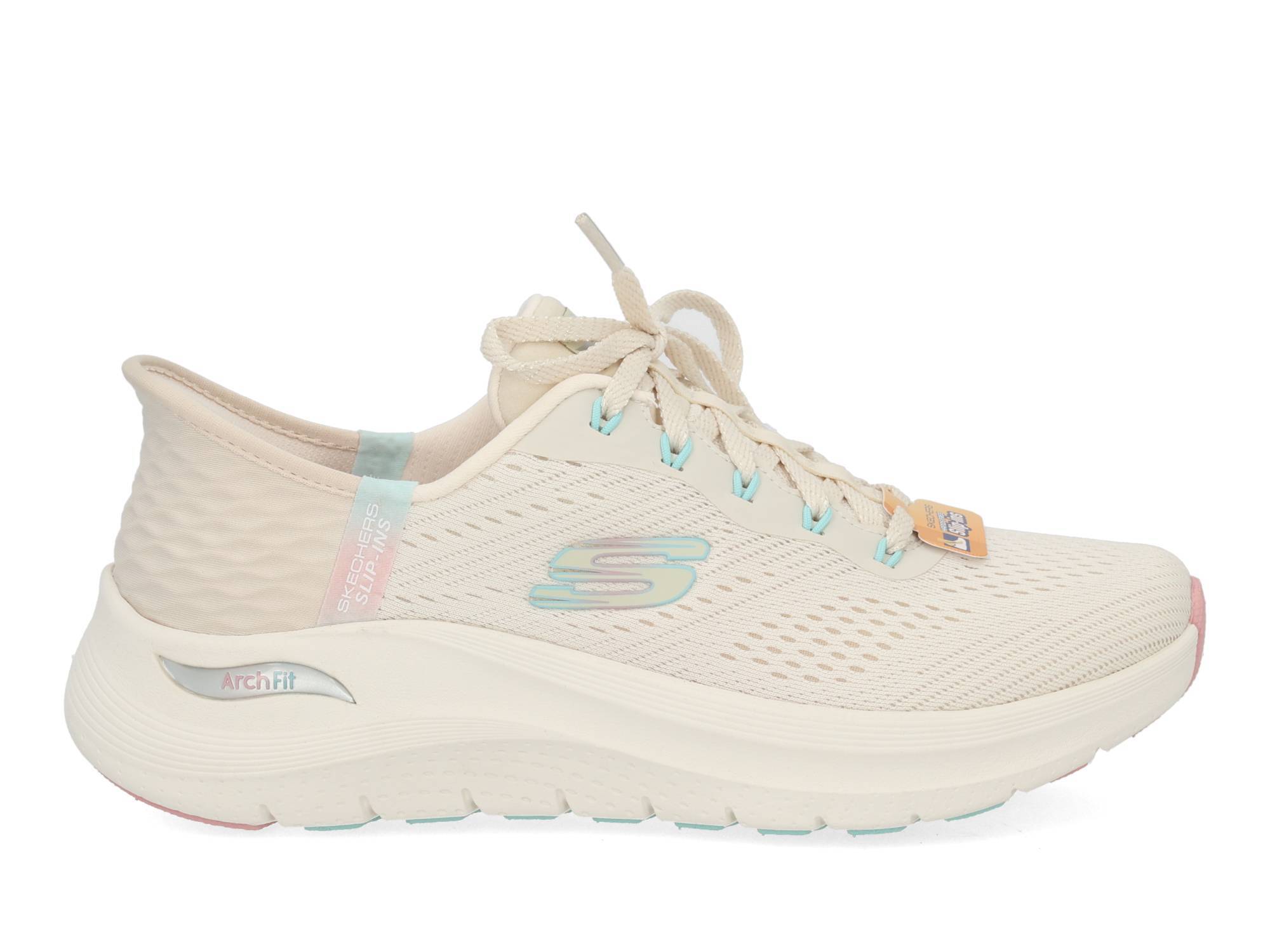 Skechers Arch fit 2.0 easy chic NTPK Wit 