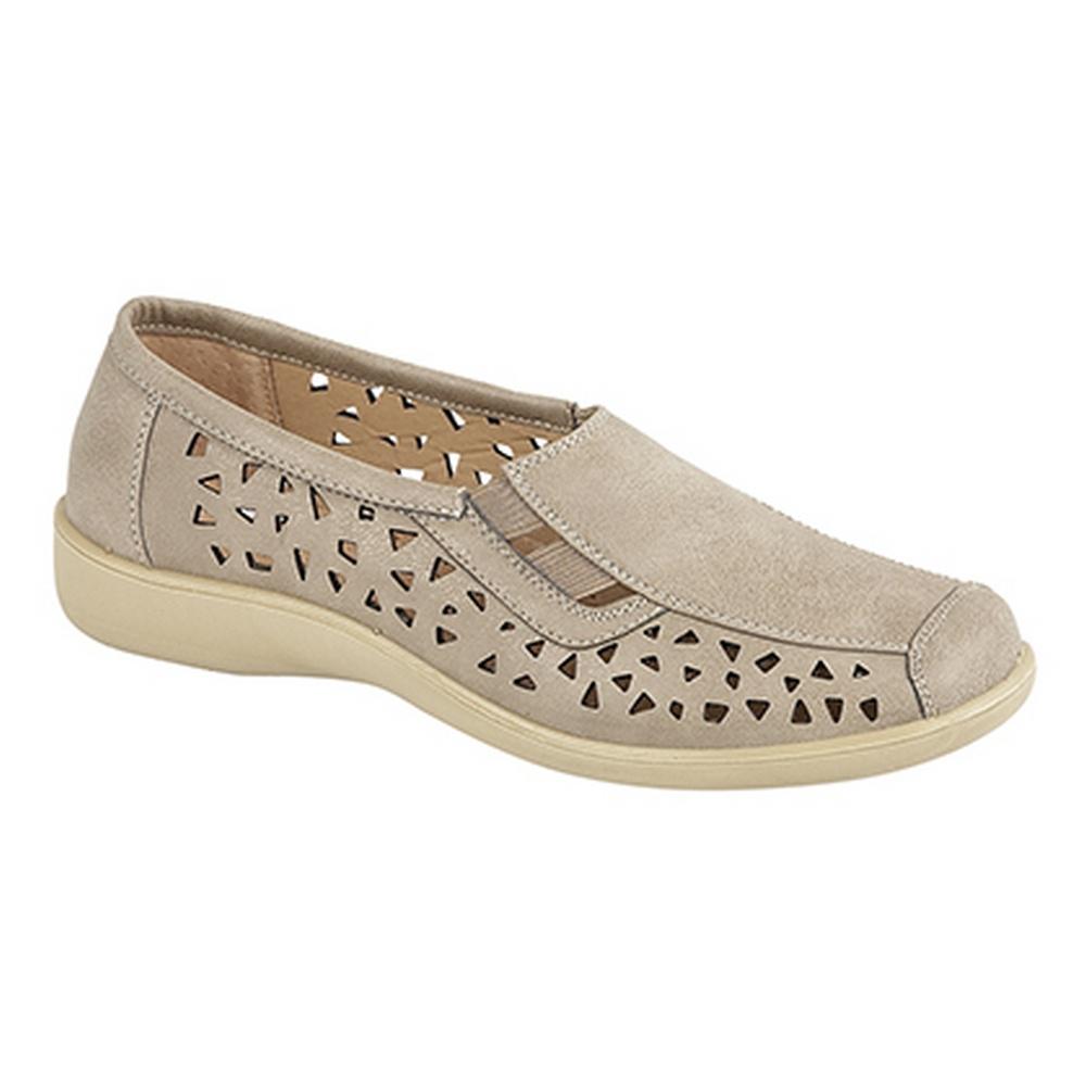 Boulevard dames/dames zijvouw zomer casual schoenen 4 UK grijs