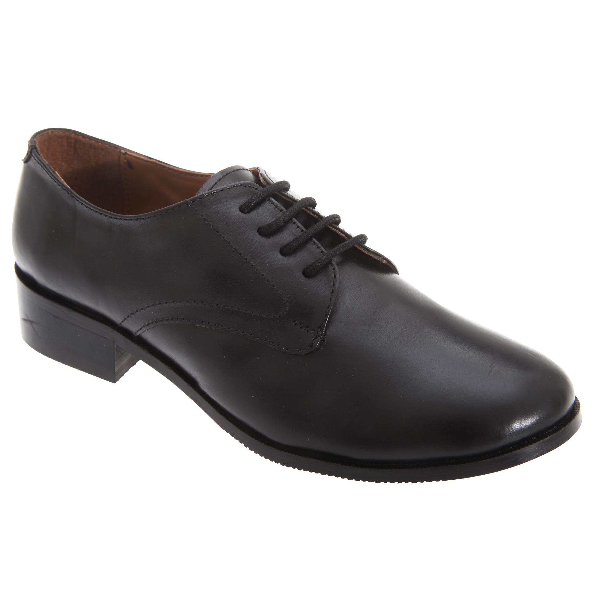 Grafters dames/dames 4 blinde oogjes hoogglans lederen cadetschoenen 4 UK