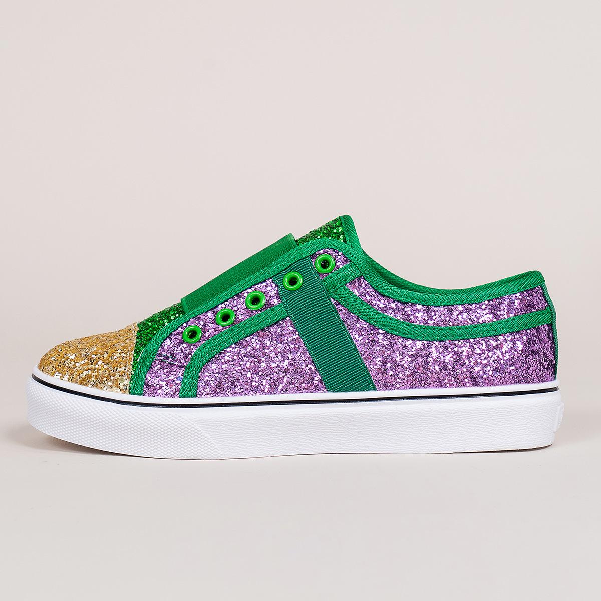VantaGoods Dames 2021 Herfst Sequin Slip-On Flats - Europese & Amerikaanse Stijl 36 paars