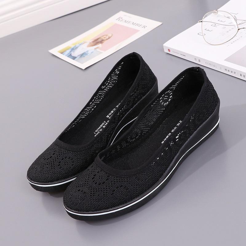 Penguin Shoes Canvasschoenen Effen damesplatform Casual schoenen Damesloafers Flats Schoenen 41 zwart