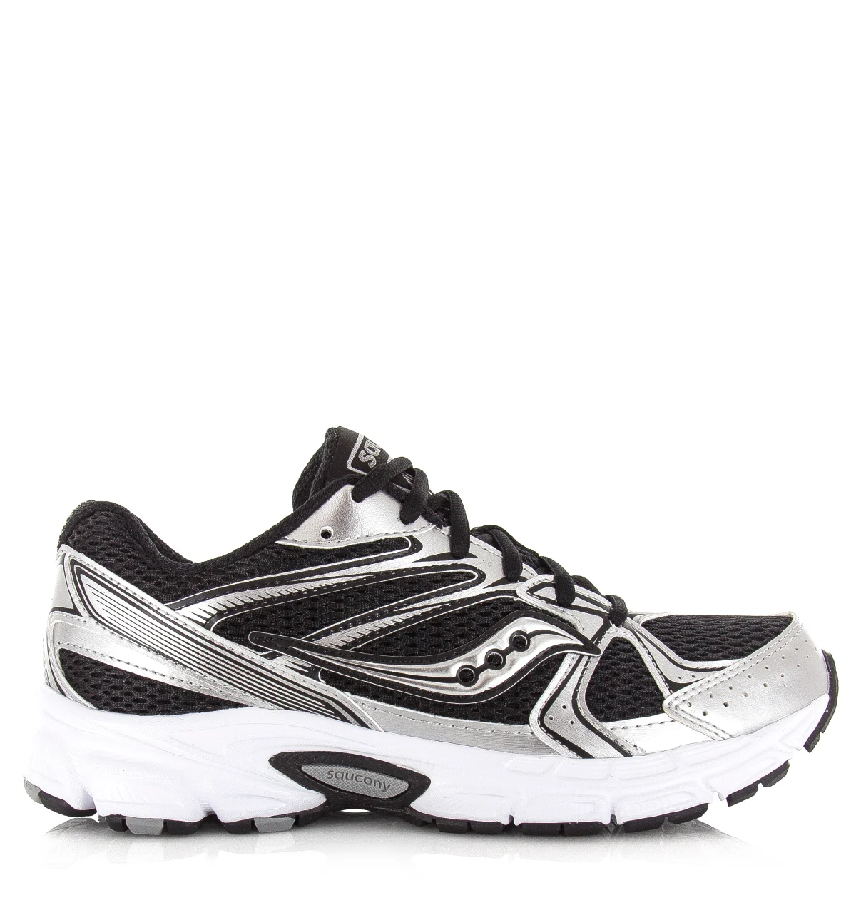 Saucony ride millennium black silver lage sneakers unisex